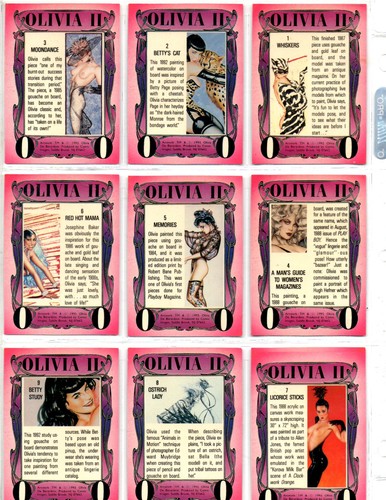 1993 Comic Images Olivia II DeBerardinis Series 2 Complete 72 Card Base Set - Picture 2 of 16