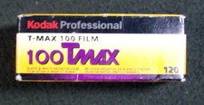 Kodak TMAX 100 Professional 120 Film Expired 12/2006 In Box Sealed