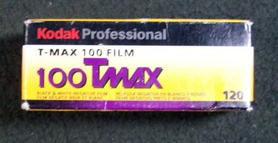 Kodak TMAX 100 Professional 120 Film Expired 12/2006 In Box Sealed