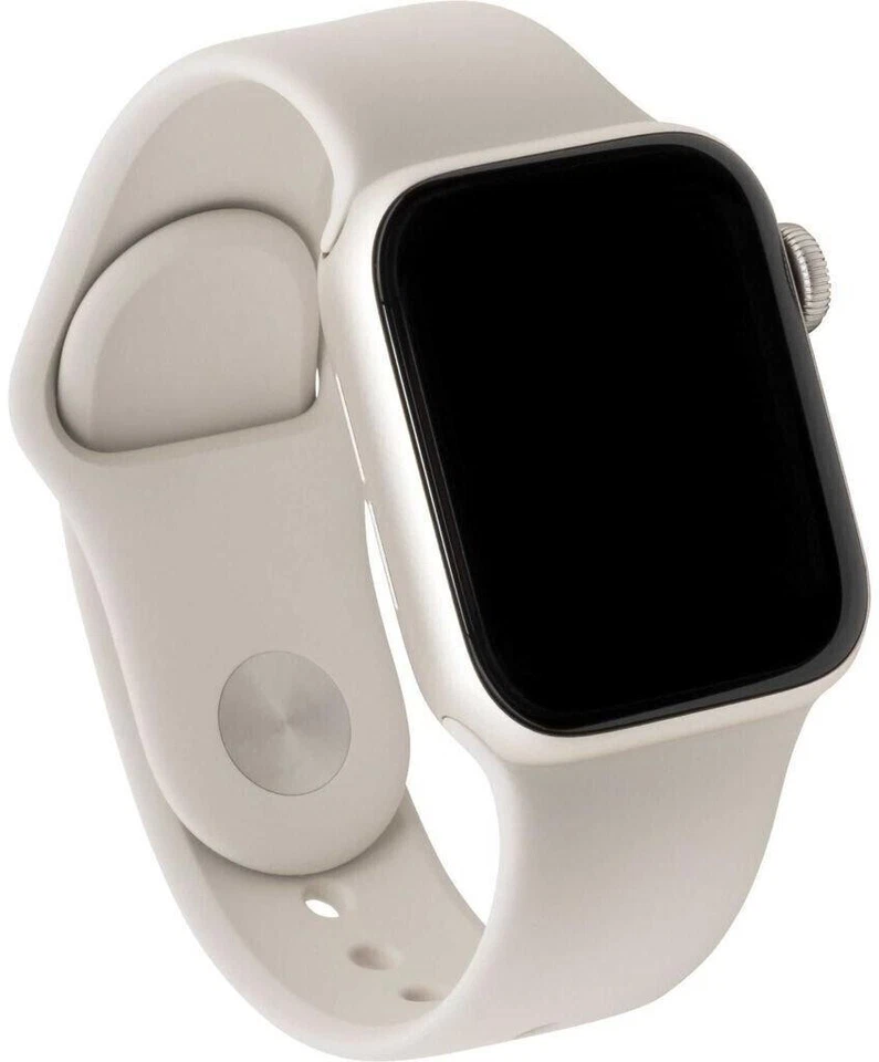 Apple Watch SE (2022) Beige Smartwatch GPS 44mm 32GB OLED NFC WLAN iOS Unisex - Bild 4 von 4