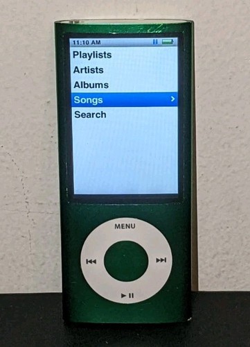 Apple iPod Nano 5th Generation A1320 8 GB Tested Works Green