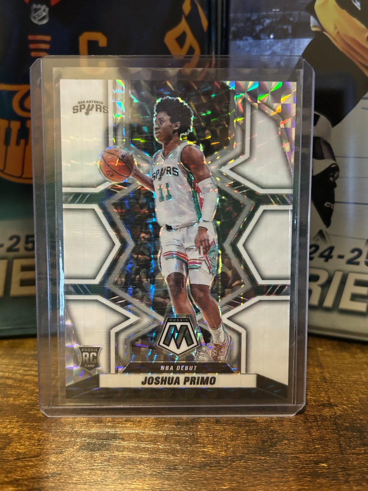 2021-22 PANINI MOSAIC BASKETBALL JOSHUA PRIMO ROOKIE (RC) WHITE MOSAIC /25 #275
