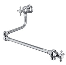 Perrin  Rowe Edwardian U.4798X-APC-2 Wall Mounted Pot Filler Polished Chrome