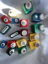 Lote de 17 punzones de papel para álbum de recortes artesanales, ponche, Marvy, Carl Craft, MÁS