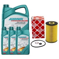 MotoröL Set 0W-30 Giga Light 030 8 Liter + ÖLfilter FüR Hyundai Equus 5.0 Gdi VI