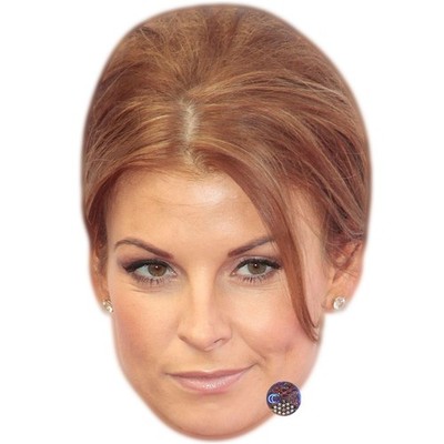 Coleen Rooney Big Head. Larger than life mask.