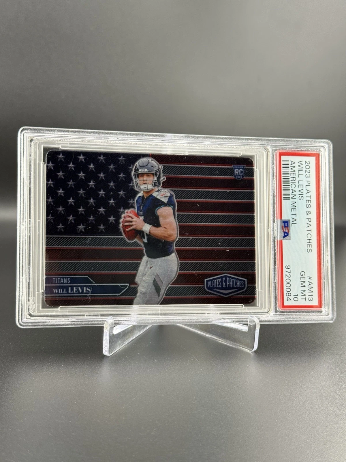 Will Levis Panini Plates & Patches American Metal #AM13 Base