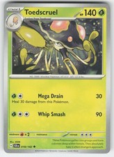 Toedscruel 18/142 Uncommon Stellar Crown Pokemon Near Mint