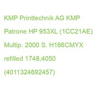 Kmp Patrone Hp 953XL (1CC21AE) Multip. 2000 S. Hybrid-Chip Refilled 1748,4050 (4