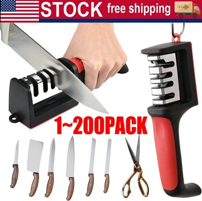 4 Solt Knife Sharpener Professional Ceramic Tungsten Kitchen Sharpening System