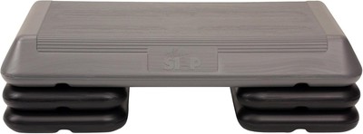 Freestyle STEP Exercise Step Platform, Number of Risers-4, Silver/Black 