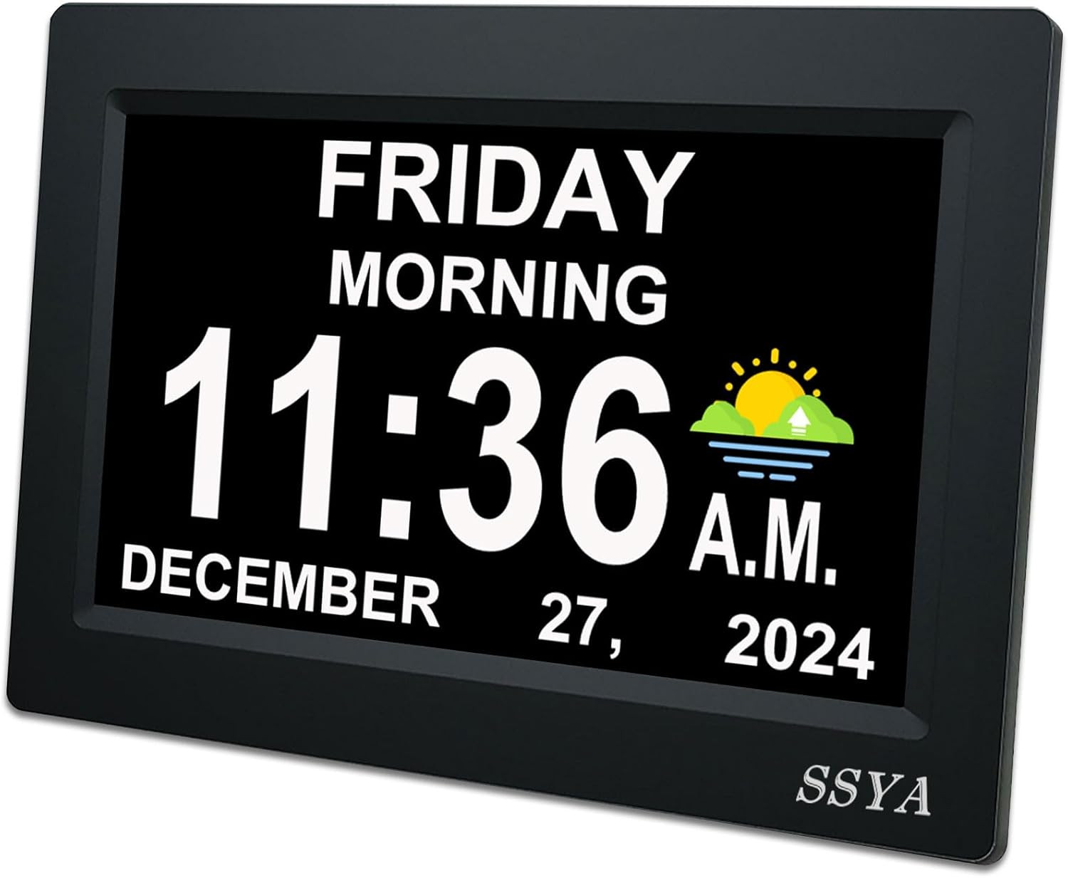 7 Inch Digital Calendar Clock 12 Alarms & Auto Dimmable Display photo 7 Inch Digital Calendar Clock 12 Alarms & Auto Dimmable Display featured image