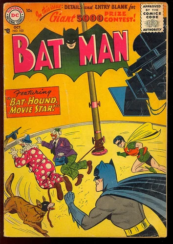 Batman #103 Nice First Silver Age Issue Superhero Vintage DC Comic 1956 VG-