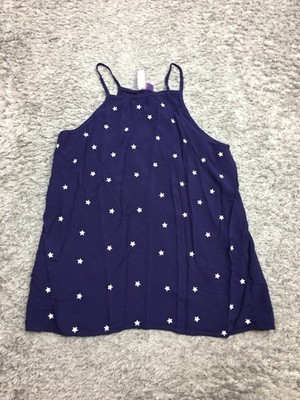 Alya Tank Top Womens Size Small Blue Strap Star