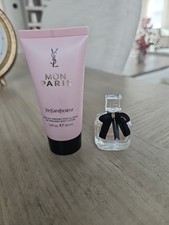 YVES SAINT LAURENT MON PARIS EDP MINI FLUID 0.25 FL OZ , BODY LOTION 1.6 FL OZ