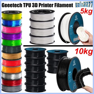 Geeetech 5kg/10kg TPU Impresora 3D Filamento 1.75mm 1kg/rollo Filamento TPU Flexible