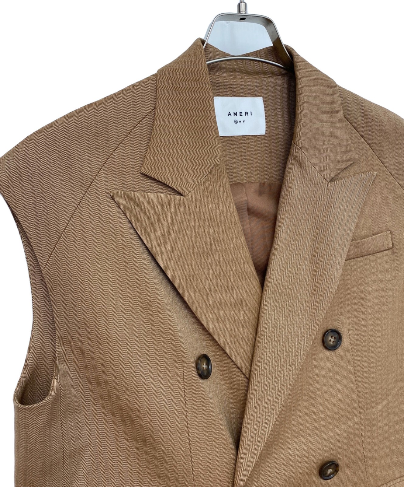 Ameri/ (Ameri) Vest Brown Size: S Unused - image 2