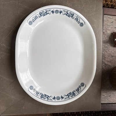 Corning Corelle OLD TOWN Blue Onion 12 1/4'' Oval Serving Platter USA