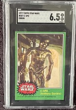 1977 Topps Star Wars Series 4 C-3PO Anthony Daniels ERROR #207 SGC 6.5+++ PSA++