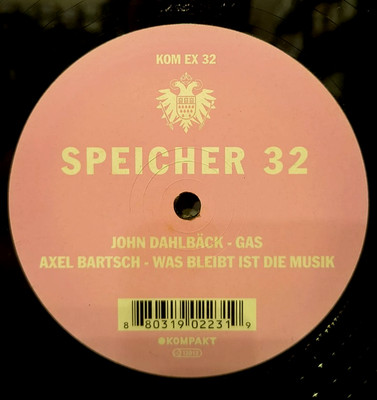 John Dahlbäck & Axel Bartscher Speicher 32 Vinyl 12'' 45 RPM VG+/VG+