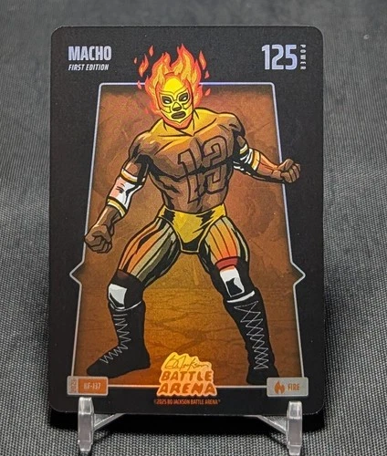 Manny Machado MACHO Fire Battlefoil 2026 Bo Jackson Battle Arena #BF-137 Padres