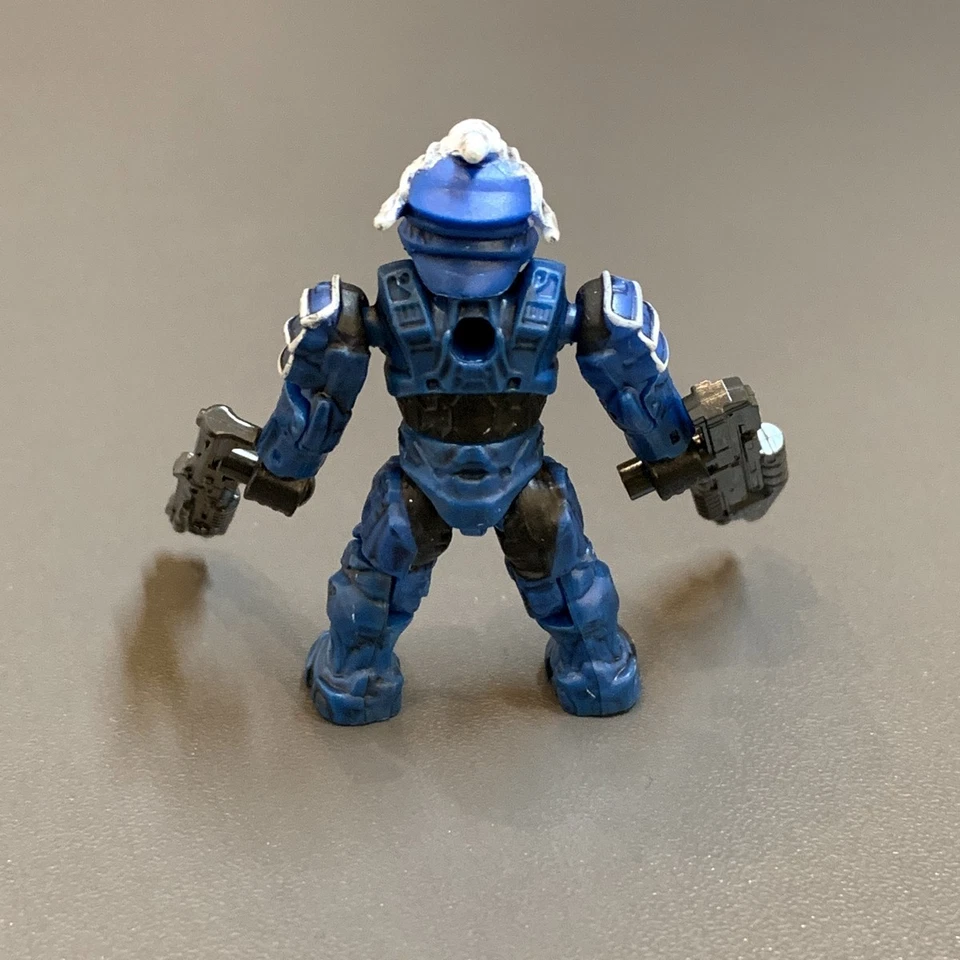 Halo Mega Bloks Blue Hayabusa Spartan Series 1 Blind Bag 96870 Ultra Rare Figure - Image 2 of 2