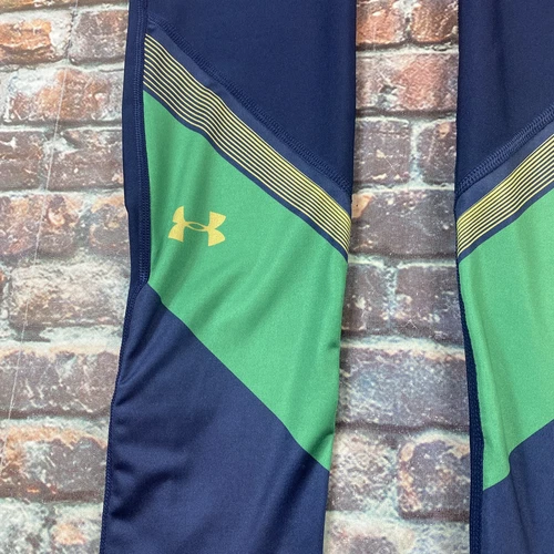 Under Armour Leggings Ladies M Blue Notre Dame Fighting Irish Athletics Womens - Picture 4 of 15