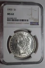 1903 Morgan Silver Dollar MS62 NGC #29