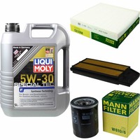 Mann Inspektionspaket 5L Liqui Moly 5W-30 FüR Honda Accord VII 2.0 2.4