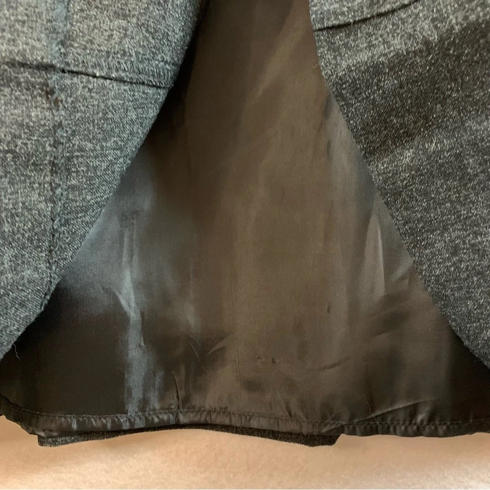 Платье Barn женщин Midi юбка Sz 10 черный темно Academia опрятный офис минималистский - Изображение 3 из 4