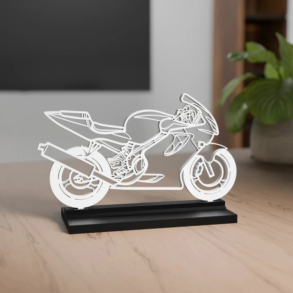 Honda CBR 600 F Sport Modell 3D Dekoration - Geschenk für Motorradfans - Bild 2 von 3