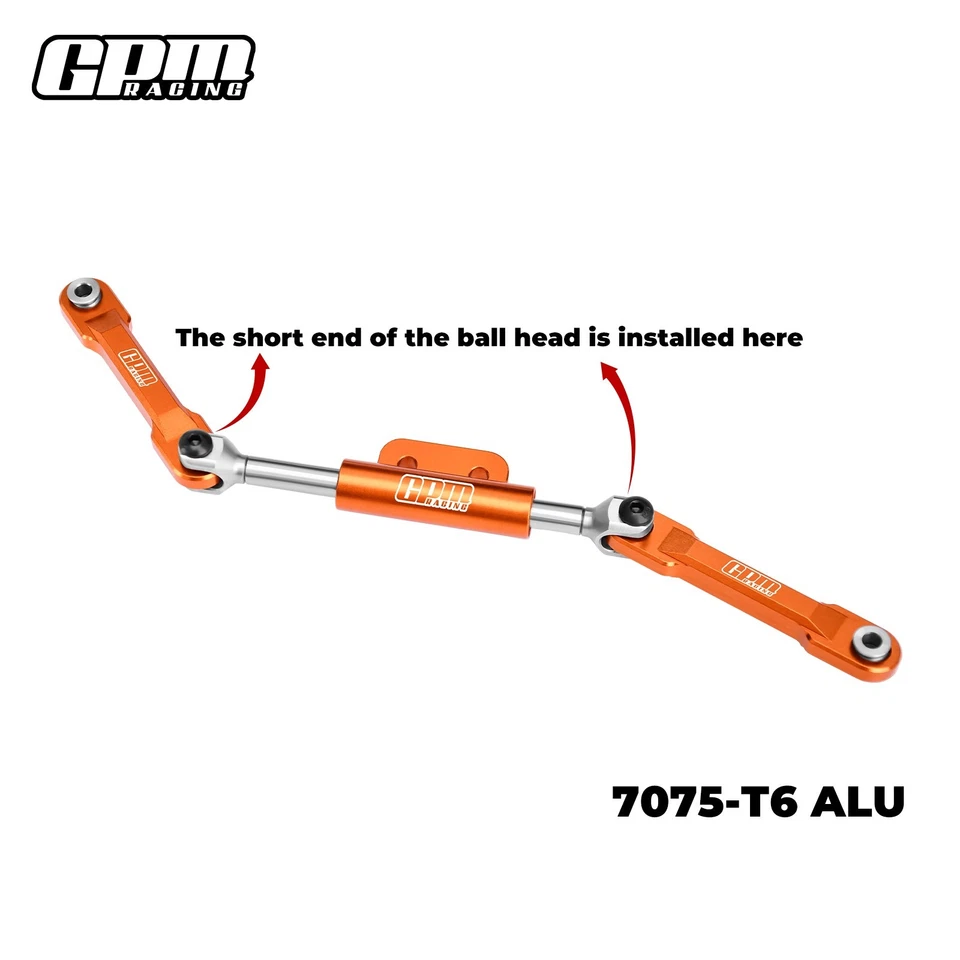 GPM 7075-T6 Alloy Front Steering Link Set For VANQUISH 1/10 H10 OPtic - Image 2 of 4