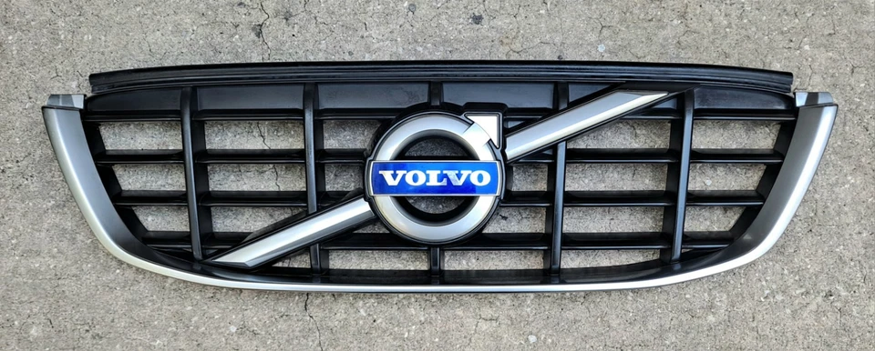 2010-2013 Volvo XC60 Front Upper Grille Silver & Black 2011 2012 (B) Foto 3 de 4