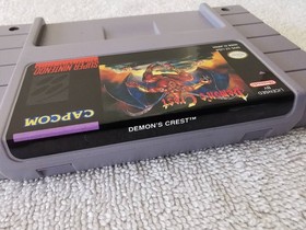 Demons Crest Super Nintendo SNES Complete CIB Very Great Shape WATCH VIDEO