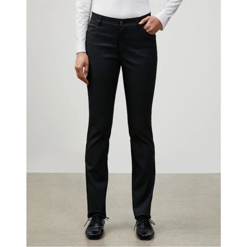 NWOT Lafayette 148 New York Thompson Black Slim Leg Jeans Size 2