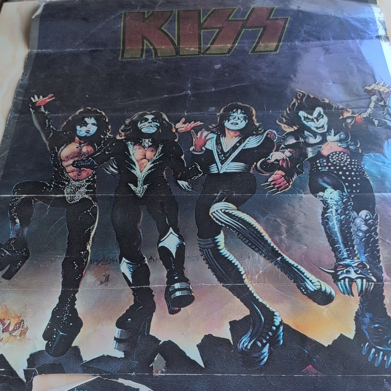 Kiss Rock & Pop Poster 1976 Kiss/Aucoin Mgt., Inc. Boutwell Ent., Inc. Rare 