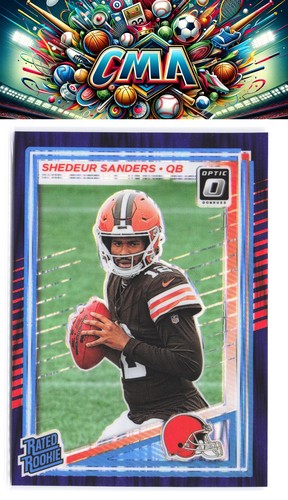 2025 Donruss Optic #203 Shedeur Sanders Purple Shock