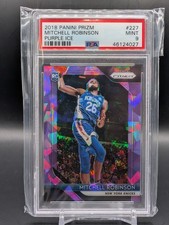 2018 Panini Prizm Purple Ice Prizm Mitchell Robinson Rookie #/149 PSA 9 - 4027