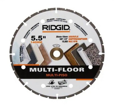 *NEW* RIDGID 5.5 in. Multi-Flooring Segmented Diamond Blade, HD-VBFL55, 10096022