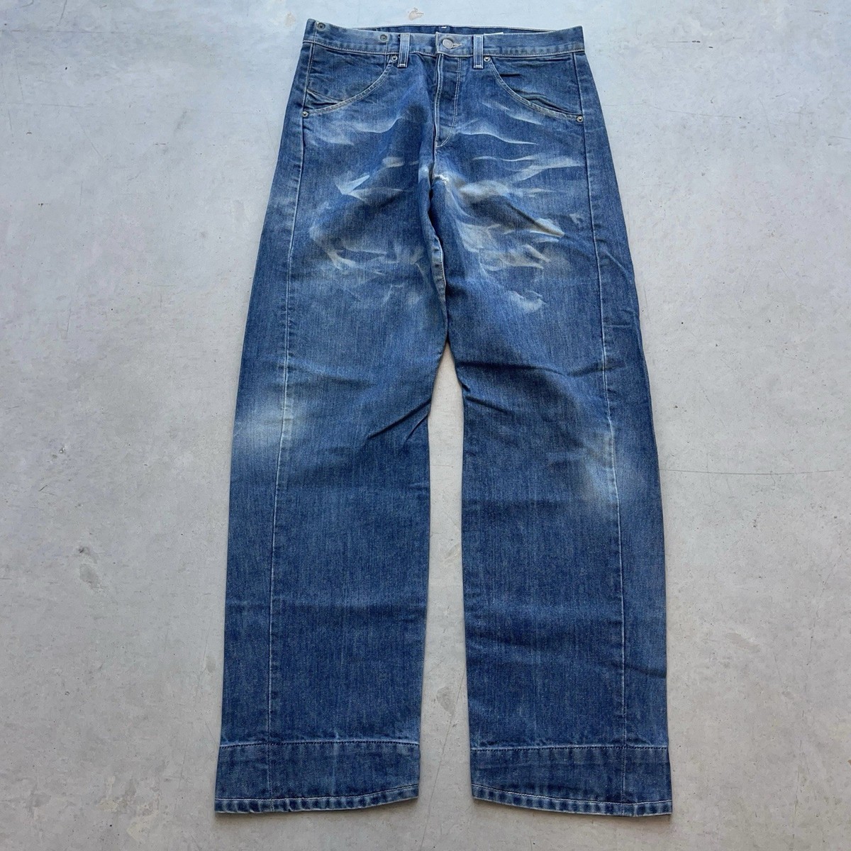 Levi’s ENGINEERED JEANS RELAXED 3D DENIM Vintage Levis Engineered Jeans 3D Twisted Seam 821 Washed