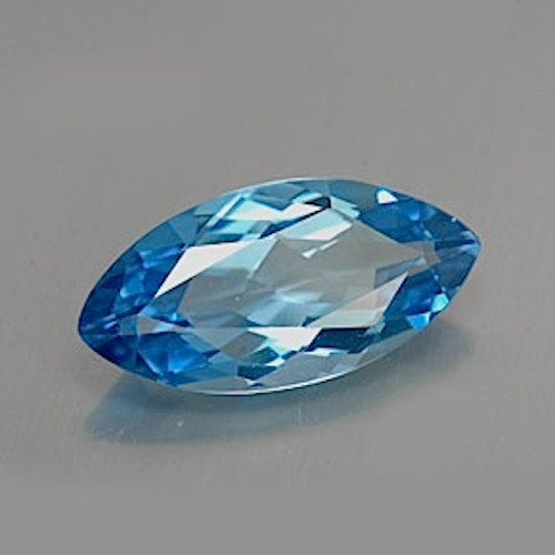 Masterpiece Collection: Marquise Faceted Natural London Blue Topaz (6x3-12x6mm) - Picture 1 of 1