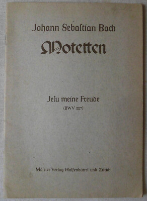 Konrad Ameln u. Gottfried, Johann Sebastian Bach - Wolters. Motetten. 