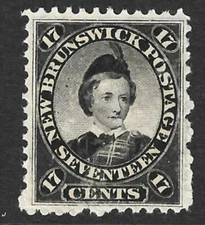 New Brunswick Scott 11 F/VF MNH Issued 1860-1863 Canada.