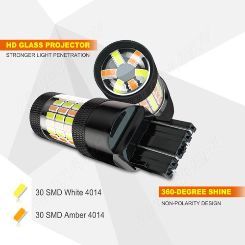 4pc 7443 Switchback LED Front Turn Signal Light Bulbs For Toyota RAV4 2001-2023 - Picture 23 of 24