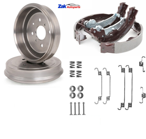 FOR PEUGEOT 107 1.0 2005-2015 REAR 2 BRAKE DRUMS & SHOES SET + FITTING KIT - Picture 1 of 1