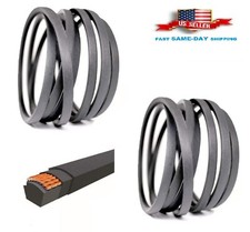 2 Deck Spindle Lower Upper Belt for Toro LX466 LX460 LX465 79"x1/2" 90"x1/2