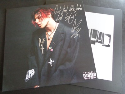 YUNGBLUD LP SIGNED /AUTOGRAPH & LYRICS..WITH PROOF & LTD UK