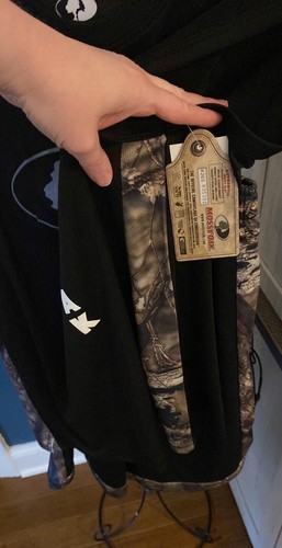 New Mossy Oak logo Camouflage sleeveless shirt & stretch short set size 18 Black - Picture 3 of 8