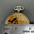 N.E.W. CO SKELETON POCKET WATCH Runs — photo 6