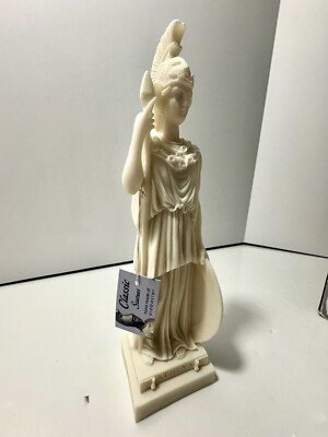 10.5  Alabaster Greek Sculpture Athena With Artemis Statue